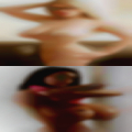 Naked girls stands