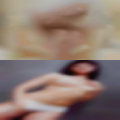 Close horny girls face