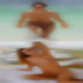 Naked woman outside